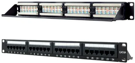 Patch Panel Nanocable 10.21.4124/ 24 Puertos/ Cat.6a/ Altura 1U