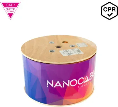 Nanocable Cable de Red CAT.7 LSZH SFTP PIMF AWG23, Naranja, 305m