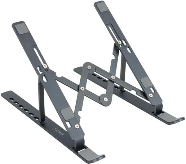 Soporte - base elevador tooq para portatil tablets libros gris
