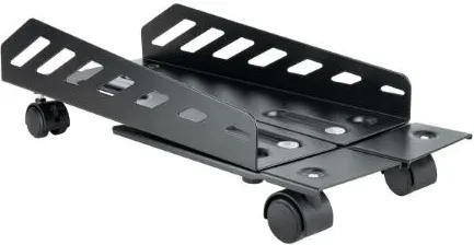 TooQ Soporte metálico para CPU de suelo con ruedas
