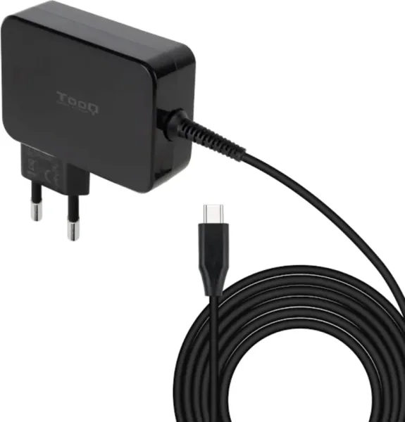 Cargador de Portátil GaN TooQ TQLC-USBCGAN90PD/ 1xUSB Tipo-C/ 90W/ Automático/ Voltaje 5-20V