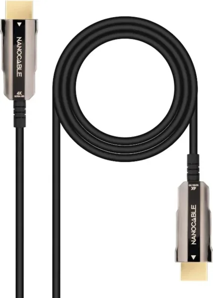 Cable HDMI 2.0 4K Nanocable 10.15.2010/ HDMI Macho - HDMI Macho/ 10m/ Negro