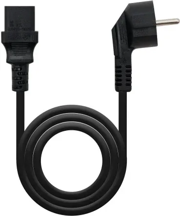 Cable Alimentación CPU Nanocable 10.22.0102-L2/ CEE7 Macho - C13 Hembra/ 2m/ Negro