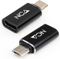 Adaptador Nanocable 10.02.0014/ MicroUSB Macho - USB Tipo-C Hembra