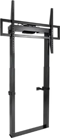 TooQ TITAN Soporte de Suelo Fijo con Regulación Eléctrica de Altura para Pantallas 55"-100", Negro