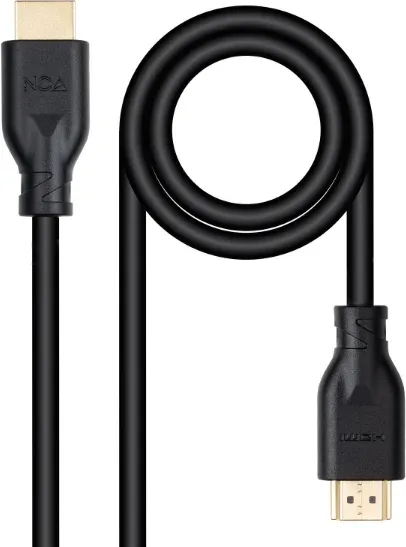 Cable HDMI 2.0 4K CCS Nanocable 10.15.3903/ HDMI Macho - HDMI Macho/ 3m/ Negro