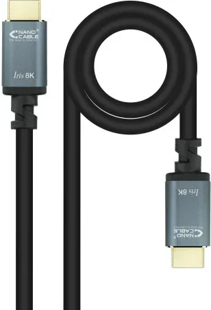 Cable HDMI 2.1 IRIS 8K Nanocable 10.15.8010/ HDMI Macho - HDMI Macho/ 10m/ Negro