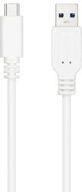 Cable USB 3.1 Nanocable 10.01.4002-W/ USB Tipo-C Macho - USB Macho/ 2m/ Blanco