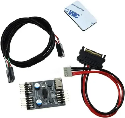 Adaptador USB 9 Pin a 1 o 2 USB 2.0 30 Cm  Tooq