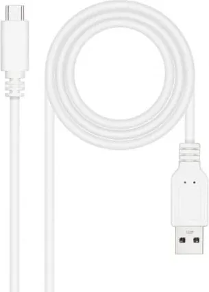 Cable USB 2.0 Nanocable 10.01.2103-W/ USB Tipo-C Macho - USB Macho/ 480Mbps/ 3m/ Blanco