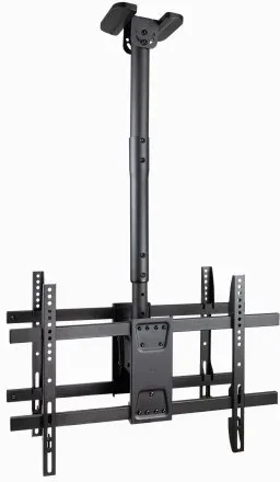 TooQ Soporte de Techo para 2 Pantallas 43"-86", Negro