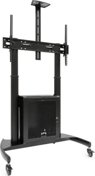 Soporte de Suelo Inclinable con Ruedas TooQ Narnia FS20500M-B para TV de 60-100"/ hasta 100kg
