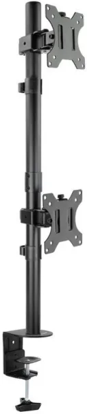 Soporte de Mesa para 2 Monitores TooQ DB1233TNV-B/ Giratorio/ Inclinable/ hasta 8kg
