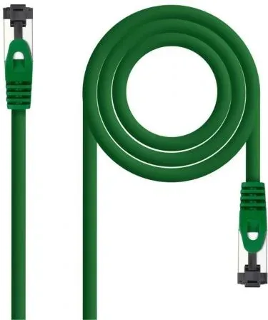 Cable de Red Latiguillo Sstp Cat8.1 Awg26 0.25 M Verde Nanocable