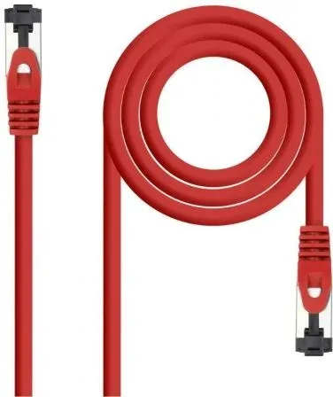 Cable de Red Latiguillo Sstp Cat8.1 Awg26 0.50 M Rojo Nanocable