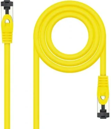 Cable de Red Latiguillo Sstp Cat8.1 Awg26 1 M Amarillo Nanocable
