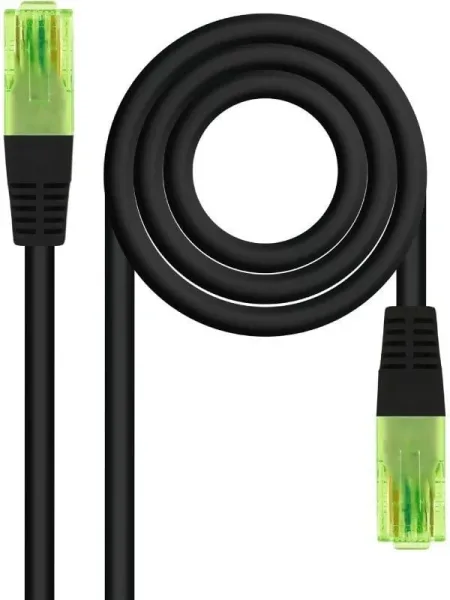 Nanocable Cable de Red Latiguillo RJ45 CAT.6 UTP AWG26 CCA, Negro, 3 m