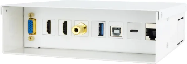 Caja de Conexiones Nanocable 10.35.0004/ VGA - 2x HDMI - Jack 3.5 - USB 3.0 - USB Tipo-C - USB 2.0 - RJ45