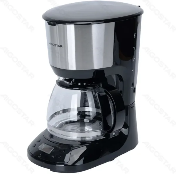 Cafetera de Goteo 750W 1.25L Negro Aigostar