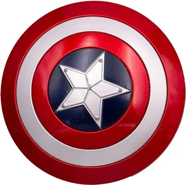 Colgante llavero escudo capitán américa. réplica no oficial 10 cm