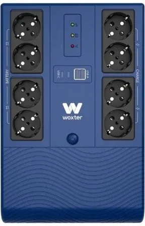 SAI Línea Interactiva Woxter Multibase UPS 1200 VA/ 1200VA-720W/ 8 Salidas/ Formato Torre