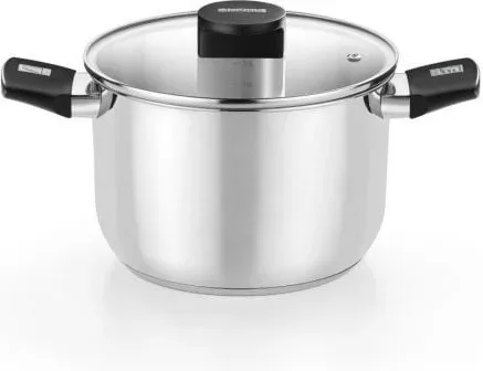 Olla Elite Inox M240218/ 18cm/ 3L/ Acero Inoxidable/ Apta para Inducción
