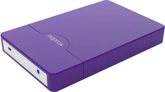 Caja Externa USB 2.5'' SATA 3.0 Screwless Morado Approx