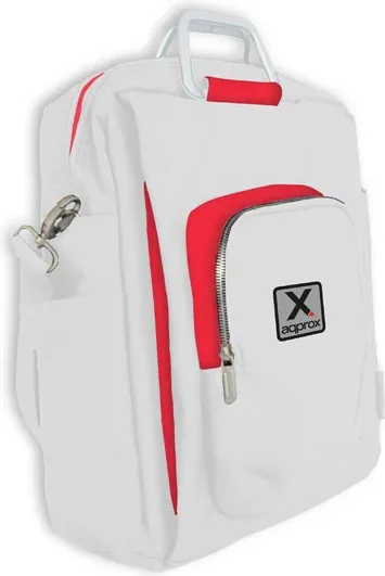 Maletin Vertical 15.6'' Blanco/Rojo Approx