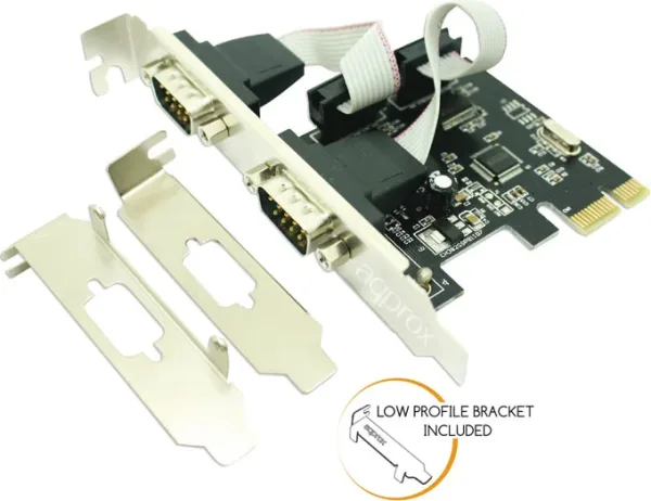Adptador de PCI-e a 2 puertos COM DB9 (serie)