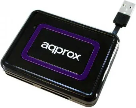 LECTOR TARJETAS EXTERNO+ DNIe+SIM NEGRO APPROX