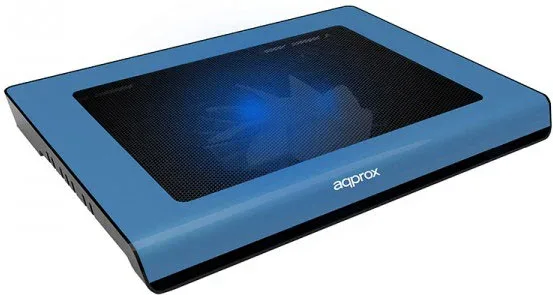 Laptop Cooler Pad 14'' 2 Leds Azul Approx