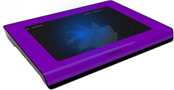 Laptop Cooler Pad 14'' 2 Leds Morado Approx