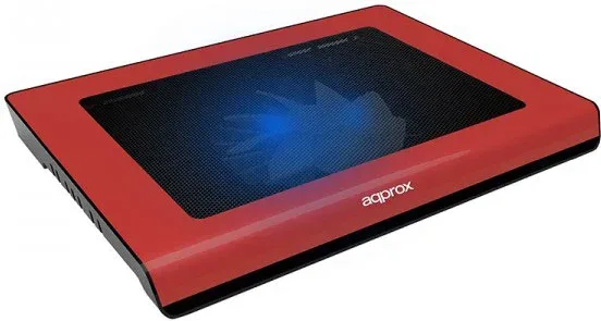 Laptop Cooler Pad 14'' 2 Leds Rojo Approx
