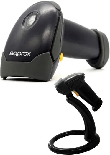 Lector Codigo Barras Laser Ls02 USB Negro Approx
