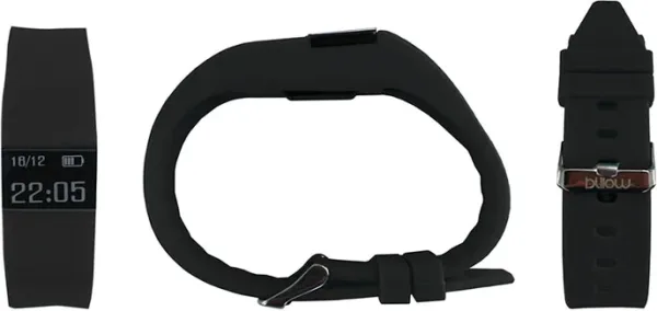 Pulsera Smart Negro + Pulsometro Billow