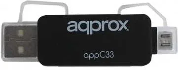 approx APPC33 Adaptador microSD/SD/MMC a USB/micro