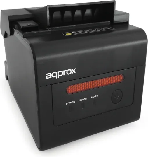 Impresora de Tickets Approx appPOS80WIFI+LAN/ Térmica/ Ancho papel 58 y 80mm/ USB-WiFi-LAN-RS232-RJ11/ Negra