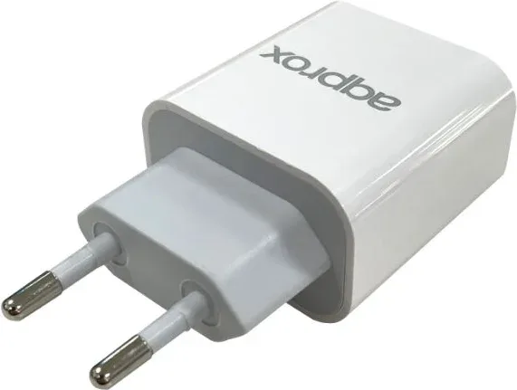Cargador USB de Viaje/Pared 3.0A Type-C Blanco Approx
