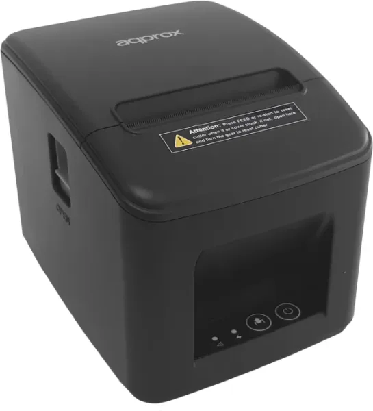 Impresora de Tickets Approx appPOS80AM-USBLAN/ Térmica/ Ancho papel 80mm/ USB-Ethernet-RJ11/ Negra