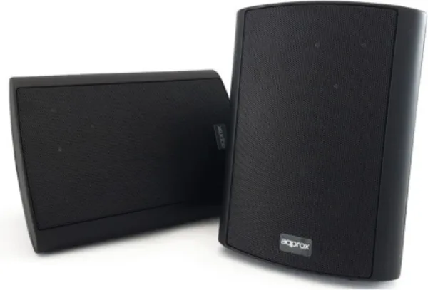 Approx Altavoces Pared Dig.2x30W kit de mont negro