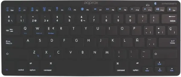 Teclado Universal Bluetooth Mx300 Negro Approx