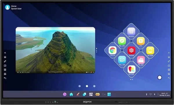 Pantalla Interactiva Tactil Android 4K 75'' Approx