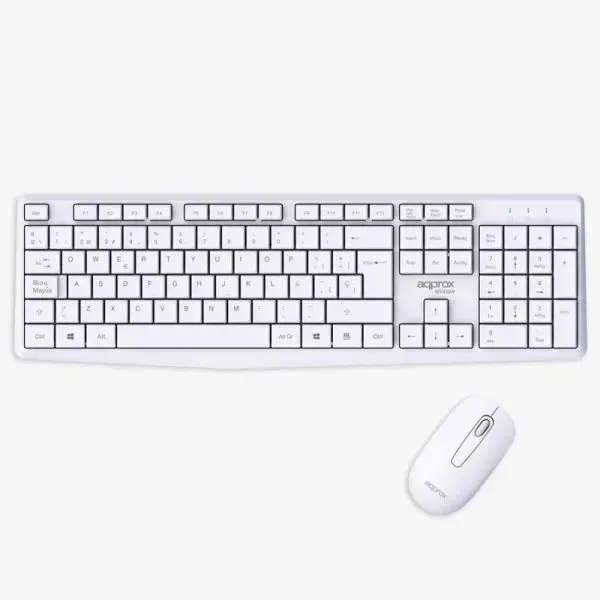 Teclado + Raton Optico Wireless Mx420 Blanco Approx