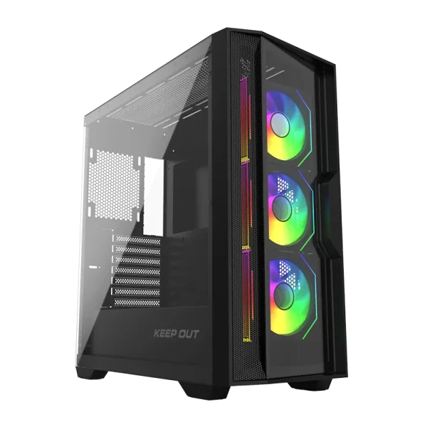 Keep Out Caja M-Atx KO XC-500 ARGB USB3 BlackGlass