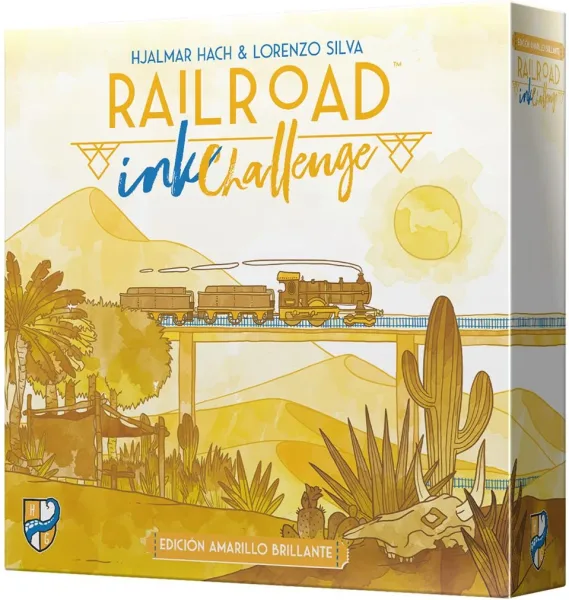 Juego de mesa railroad ink: edicion amarilla pegi 8