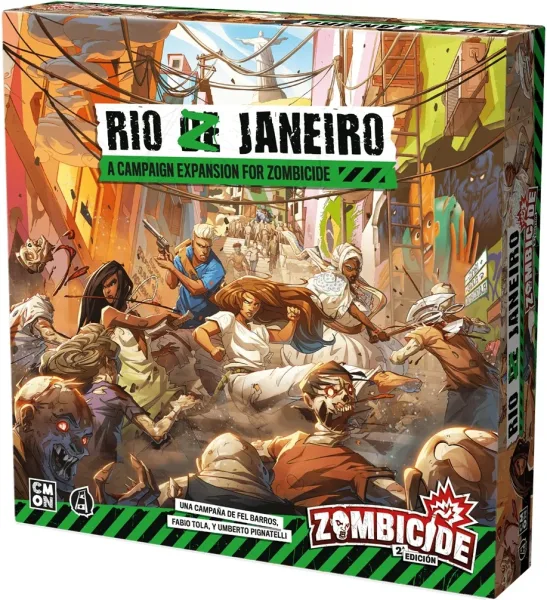Juego de mesa zombicide 2e rio z janeiro edad recomendada 14 años