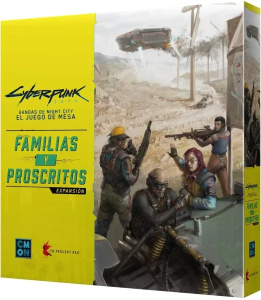 Juego de mesa cyberpunk 2077: familias y proscritos edad recomendada 14 años