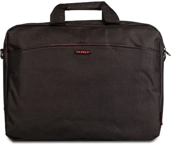 Maletín Monray Enterprise para Portátiles hasta 15.6"/ Negro/ Rojo