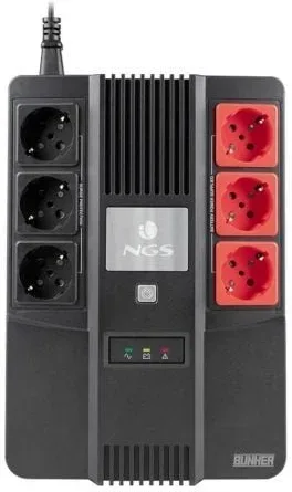 SAI Offline NGS Fortress Bunker/ 600VA-360W/ 6 Salidas/ Formato Bloque