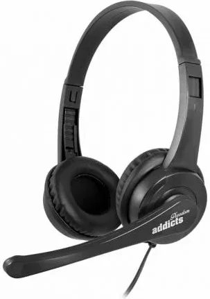 Auriculares NGS VOX505 USB/ con Micrófono/ USB/ Negros